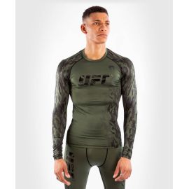 lacitesport.com - Venum & UFC Authentic Fight Week - T-shirt de compression, Couleur: Kaki, Taille: S