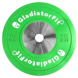 lacitesport.com - Gladiatorfit 51mm 5 à 25kg Disque compétition revêtement, Poids: 10kg