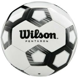 lacitesport.com - Wilson Pentagon Ballon de foot, Couleur: Blanc, Taille: 5