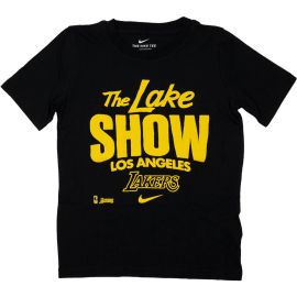 lacitesport.com - Nike NBA Los Angeles Lakers Mantra SS T-shirt de basket Enfant, Couleur: Noir, Taille: XL (enfant)