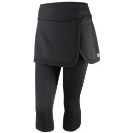 lacitesport.com - Wilson W Capri Skort IV Pantalon de tennis Femme, Couleur: Noir, Taille: S