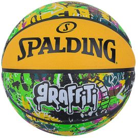 lacitesport.com - Spalding Graffiti Ballon de basket, Couleur: Jaune, Taille: 7