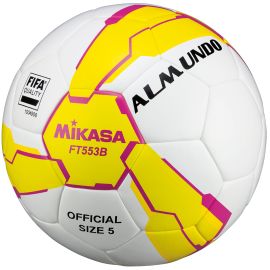 lacitesport.com - Mikasa FT553B-YP Ballon de foot, Couleur: Blanc, Taille: 5