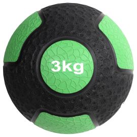 lacitesport.com - GladiatorFit Ballon lesté Medecine Ball en caoutchouc résistant, Poids: 3kg