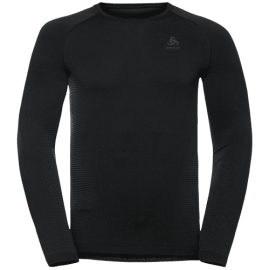 lacitesport.com - Odlo Performance Warm Eco T-shirt Homme, Couleur: Noir, Taille: M