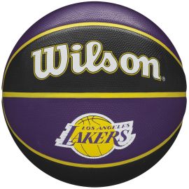 lacitesport.com - Wilson NBA Team Los Angeles Lakers Ballon de basket, Couleur: Noir, Taille: 7