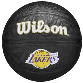 lacitesport.com - Wilson Mini Team Tribute Los Angeles Lakers Ballon de basket, Couleur: Noir, Taille: 3