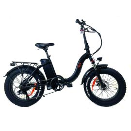 lacitesport.com - Troy FatBike e-Fold - Vélo électrique à pneus larges basse pression - Noir