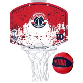 lacitesport.com - Wilson NBA Team Washington Wizards Mini Panier de basket, Couleur: Rouge, Taille: TU