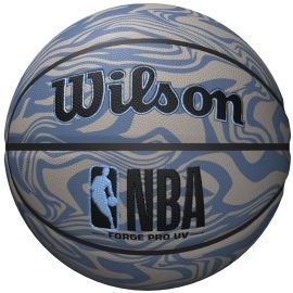 lacitesport.com - Wilson NBA Forge Pro UV Ballon de basket, Couleur: Gris, Taille: 7