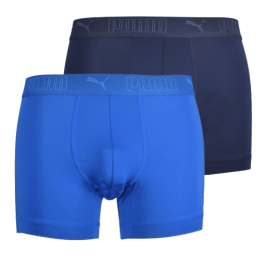 lacitesport.com - Puma Sport Microfiber Lots de 2 boxers Homme, Couleur: Bleu, Taille: L
