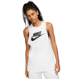 lacitesport.com - Nike Muscle Futura New Débardeur Femme, Couleur: Blanc, Taille: L