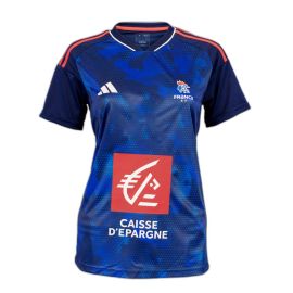 lacitesport.com - Adidas Equipe de France Maillot Domicile Handball 23/24 Femme, Couleur: Bleu, Taille: L