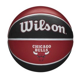 lacitesport.com - Wilson NBA Team Tribute Chicago Bulls Ballon de basket, Taille: T7