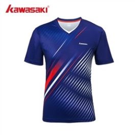 lacitesport.com - Kawasaki A1935 T-shirt badminton Homme, Couleur: Bleu Marine, Taille: M