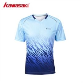 lacitesport.com - Kawasaki A1942 T-shirt de badminton Homme, Couleur: Bleu, Taille: L