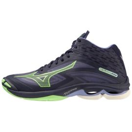 lacitesport.com - Mizuno Wave Lightning Z7 Mid Chaussures indoor Homme, Couleur: Bleu Marine, Taille: 42