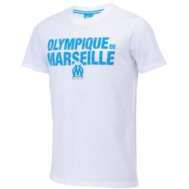 lacitesport.com - T-shirt fan OM Homme - Collection officielle Olympique de Marseille, Couleur: Blanc, Taille: S