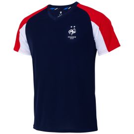 lacitesport.com - Maillot fan FFF - Collection officielle Equipe de France de Football - Homme, Couleur: Bleu, Taille: S