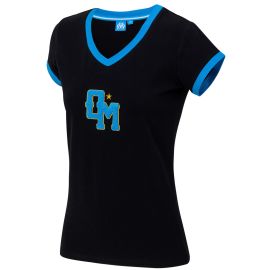 lacitesport.com - T-shirt fan OM Femme - Collection officielle Olympique de Marseille, Couleur: Noir, Taille: S