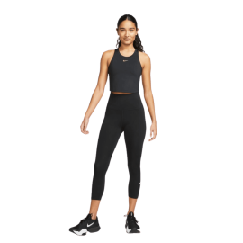 lacitesport.com - Nike ONE HR CROP TIGHT Legging court Femme, Couleur: Noir, Taille: L