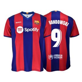 lacitesport.com - FC Barcelone Domicile Replica Lewandowski 23/24 Homme, Taille: L