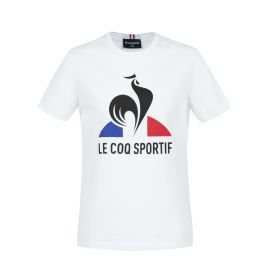 lacitesport.com - Le Coq Sportif ESS TEE N°1 T-Shirt Manches Courtes Enfant, Couleur: Blanc, Taille: 12 ans