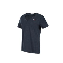 lacitesport.com - Le Coq Sportif Saison Tee Ss Col V N°1 W T-Shirt Manches Courtes Femme, Couleur: Bleu, Taille: XS