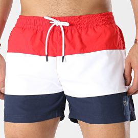 lacitesport.com - Fila Yamato Short de Bain Homme, Couleur: Rouge, Taille: M