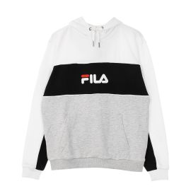 lacitesport.com - Fila Analu Blocked Hoody Sweats Homme, Couleur: Gris, Taille: M