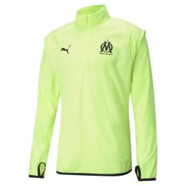 lacitesport.com - Puma Om Warmup Sweat Midlayer Homme, Couleur: Jaune, Taille: S