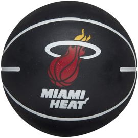 lacitesport.com - Wilson NBA Dribbler Miami Heat Mini Ballon de basket, Couleur: Noir, Taille: Taille Unique