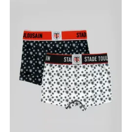 lacitesport.com - Stade Toulousain Lot de 2 boxers Enfant, Couleur: Noir, Taille: 6 ans