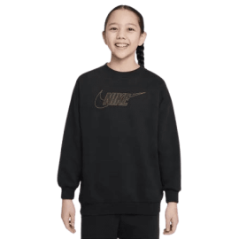 lacitesport.com - Nike Sportswear club Fleece crew Sweat Enfant, Couleur: Noir, Taille: L (enfant)