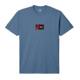 lacitesport.com - Obey Half Icon T-shirt Homme, Couleur: Bleu, Taille: S