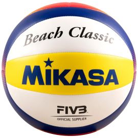 lacitesport.com - Mikasa Beach Classic FIBA Ballon de volley, Couleur: Blanc, Taille: 5