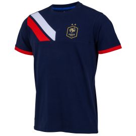 lacitesport.com - T-shirt FFF - Collection officielle Equipe de France de Football - Taille adulte homme, Couleur: Bleu, Taille: S