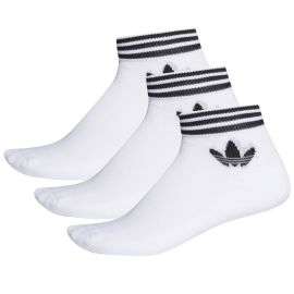 lacitesport.com - Adidas Trefoil Ankle Socks 3P - Chaussettes, Couleur: Blanc, Taille: 43/46