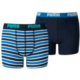 lacitesport.com - Puma Basic Printed 2P - Boxer, Couleur: Bleu, Taille: 7/8 ans