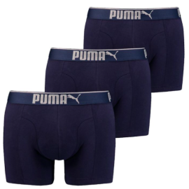 lacitesport.com - Puma Premium Suede Cotton 3P - Boxer, Couleur: Bleu Marine, Taille: S