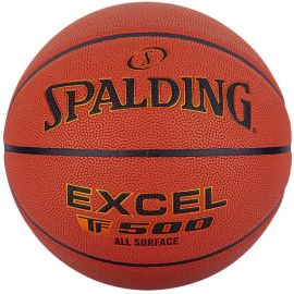 lacitesport.com - Spalding Excel TF500 In/Out Ballon de basket, Couleur: Orange, Taille: 7