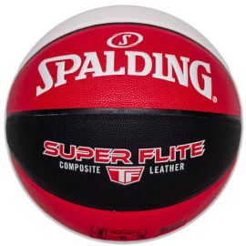 lacitesport.com - Spalding Super Flite Ballon de basket, Couleur: Rouge, Taille: 7