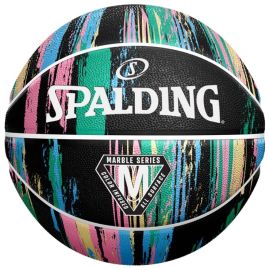 lacitesport.com - Spalding Marble Ballon de basket, Couleur: Noir, Taille: 7