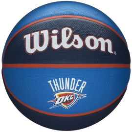 lacitesport.com - Wilson NBA Team Oklahoma City Thunder Ballon de basket, Couleur: Bleu Marine, Taille: 7