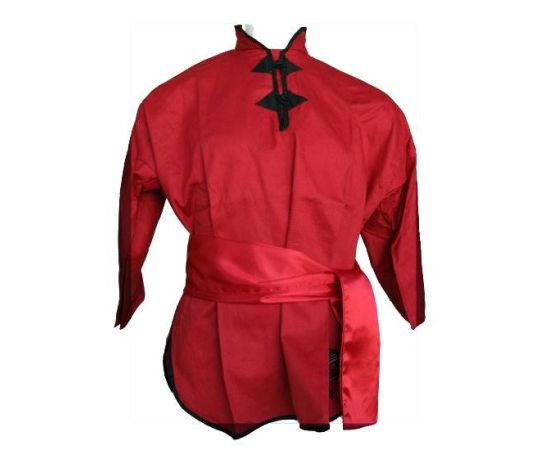 lacitesport.com - Fuji Mae Veste de Kung Fu, Couleur: Rouge, Taille: 130cm