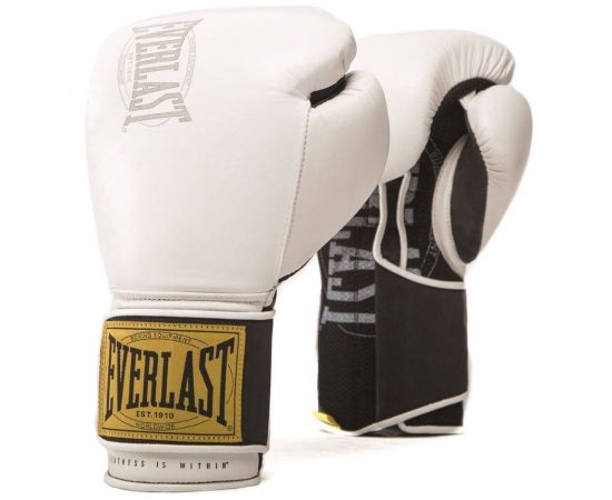 lacitesport.com - Everlast 1910 Gants de boxe Adulte, Couleur: Blanc, Taille: 12oz