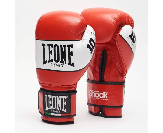 lacitesport.com - Leone 1947 Shock Gants de boxe Adulte, Couleur: Rouge, Taille: 10oz