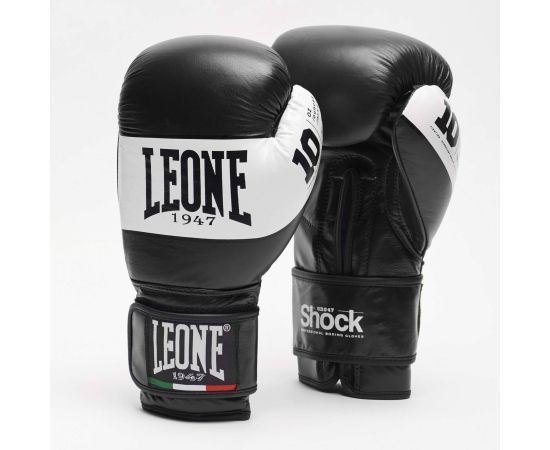 lacitesport.com - Leone 1947 Shock Gants de boxe Adulte, Couleur: Noir, Taille: 10oz