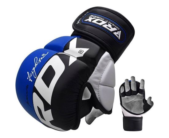 lacitesport.com - RDX T6 Gants de grappling Adulte, Couleur: Bleu, Taille: M