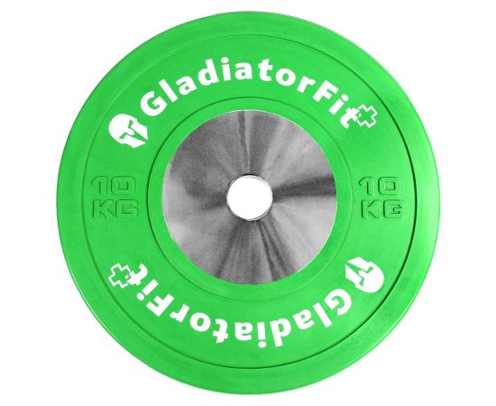lacitesport.com - Gladiatorfit 51mm 5 à 25kg Disque compétition revêtement, Poids: 10kg